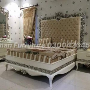 luxury whitw bed set